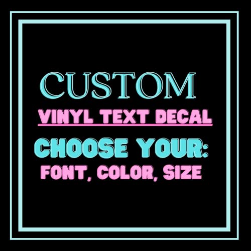 Handmade/Custom Car, Mirror, Wall Decal-Choose Color & Size-Add Text