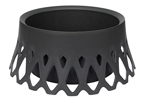 Plastia Bewässerungsschale ROSETA ø 40 cm Grabschale, Schwarz