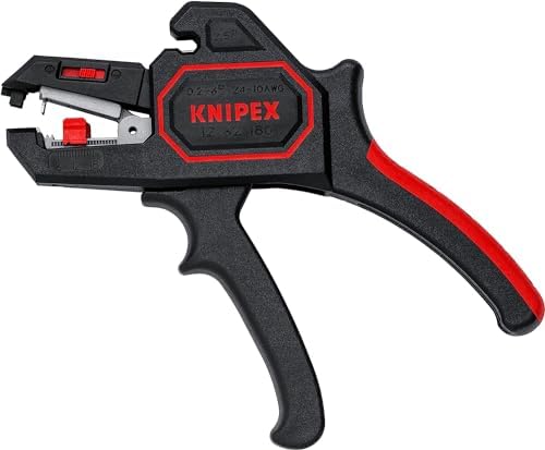 KNIPEX Pelacables autoajustable 180 mm (cartulina autoservicio/bl...