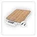 LITTLE BALANCE 8231 Slide 10 USB Bambou, Balance de Cuisine sans Pile, Rechargeable USB, Ecran rétractable, 10 kg, Bambou véritable