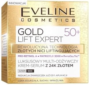 Gold Lift Expert Luxurious Multi Nourishing Cream Serum with 24k Gold Ages 50 and Above