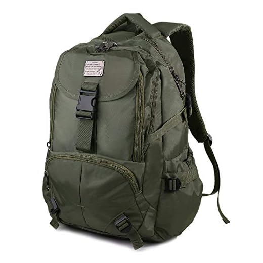 Mooedcoe 50L Mochila Hombre Viaje Casual Mochila Portatil Deporte Escolar Trabajo Negocio Grande (Verde)