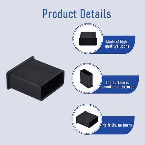 Image of 5 PCS USB2.0 Port Anti-dust Plugs, PE Covers Caps Stoppers, Port Protector for PC Computer Laptop Router Network Hub or Other Standard USB 2.0, 0.51 x 0.2 (LxW)