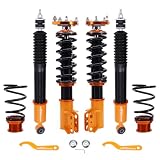 maXpeedingrods Coilover for Ford Mustang 1994-2004, 24 Levels Damper Adjustable Shock Absorber Struts, Height Adjustable Lowering Kit Gold