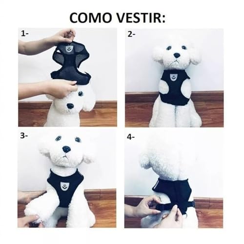 Peitoral Coleira Guia Retrátil Com Peitoral Para Cachorros Gato Guia De Passeio Para Pet C/Trava De