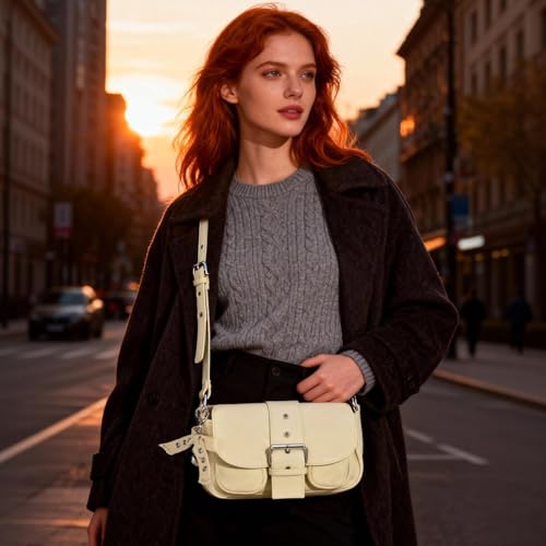Image of Denim Crossbody Bags for Women,Blue Jean Hobo Shoulder Bag,Denim Messenger Bag