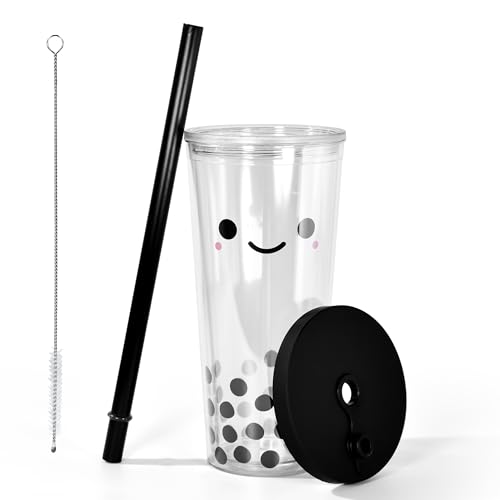 Tasse à café glacé 710 ml noire pour vos trajets quotidiens