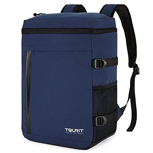 Image of TOURIT 38 Cans Backpack Cooler: Leak Proof Waterproof 2 Insulated Compartments Soft Cooler Bag Beach Travel Camping Picnic