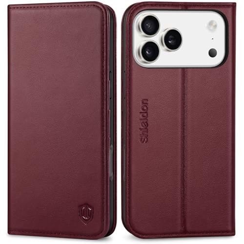 Funda iPhone 17 Pro Max Solución Billetera Antigolpes SHIELDON Libro Piel