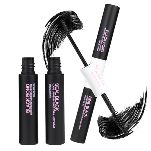 Image of Lash Bond and Seal Waterproof LAUBESS Lash Glue for Eyelash Clusters 2 in 1 Lash Cluster Glue Adhesive Eyelash Glue Home Use Strong Hold 72H 10ml
