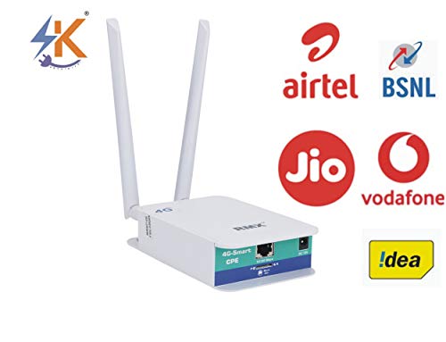 Image of Kathariyas RMX Jio Router WiFi 4G Dongle Device, Support All sim Cards, Speed Upto 150Mbps, Support DVR, NVR, WiFi Camera (Airtel, Vodafone, Jio) (4G Router)
