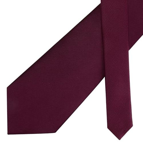 Image of GUSLESON Classic New 3.15 inch(8cm) Men's Solid Color Necktie Wedding Business Tie + Gift Box