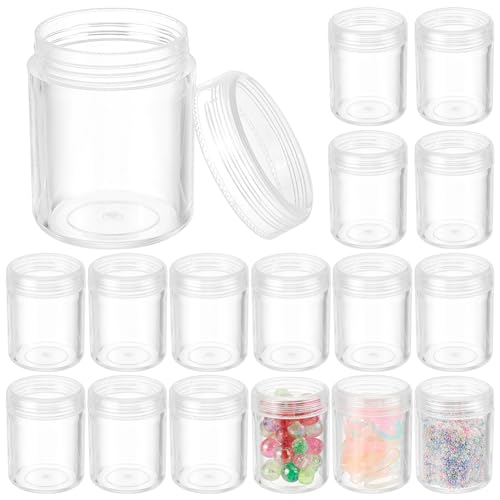 Image of BENECREAT 27 Pack Mixed Size Rectangle Mini Clear Plastic Bead Storage Containers Box Case with lid for Items,Pills,Herbs,Tiny Bead,Jewerlry Findings, and Other Small Items