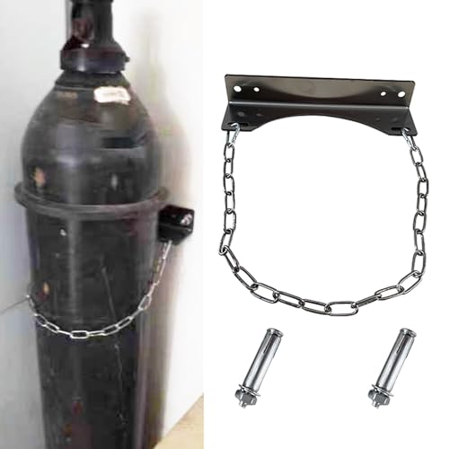 Support réservoir azote propane anti-chute fixation murale de cylindre de gaz pour atelier - 2