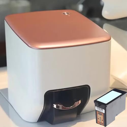 emobwdy Mini Impresora Digital MóVil para UñAs 3D Smart Art, UñAs Personalizadas HD De 4800 dpi, Escaneo AutomáTico con IA E ImpresióN En 10 Segundos | para Salones De UñAs En Casa