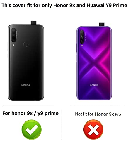 Image of COVERBLACK Rubber Back Cover for Honor 9X - STK-L22 - Transparent
