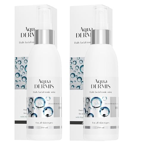 AquaDERMIS Tonic-Mist 150 ml – Pack Dúo Ahorro (2 × 150 ml) | Tónico Facial en Spray con Ácido Hipocloroso (HOCl) | Bruma Calmante e Hidratante para Piel Sensible, Grasa, con Acné, Rosácea o Irritacio