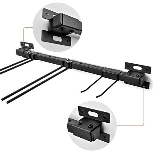 Sunix Ski Storage Rack, Snowboard Wall Rack for Home& Garage Organization Mount Hold up 10 Pairs, 2 Pack - Thumbnail 7