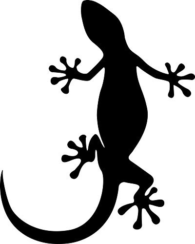 Amazon.co.jp: nc-smile ヤモリ Gecko トカゲ シルエット