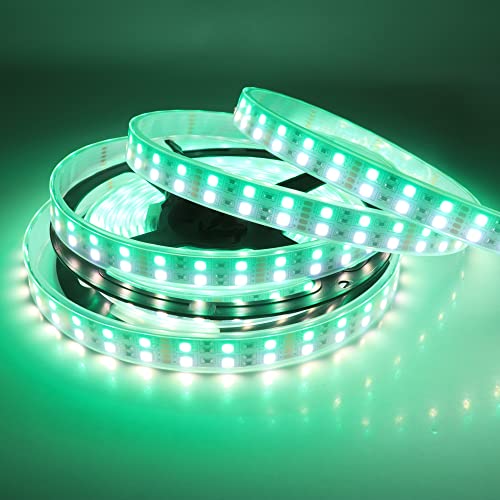 Tira LED RGBW impermeable 16.4 pies 600 LEDs SMD 5050 miniatura 4