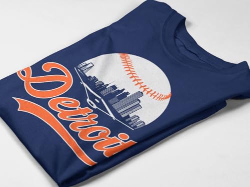 Baseball Shirt Fan Cityscape T-Shirt with Urban Skyline Graphic4