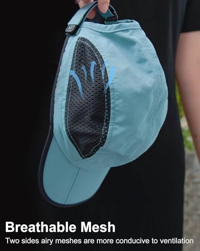 GADIEMKENSD Folding Running Man Hat Visors Sport Cap Summer Mesh Unstructured Quick Drying Hat Unisex - Image 5