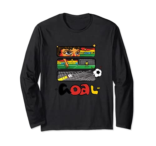 Flag Germany Long Sleeve T-Shirt, Black
