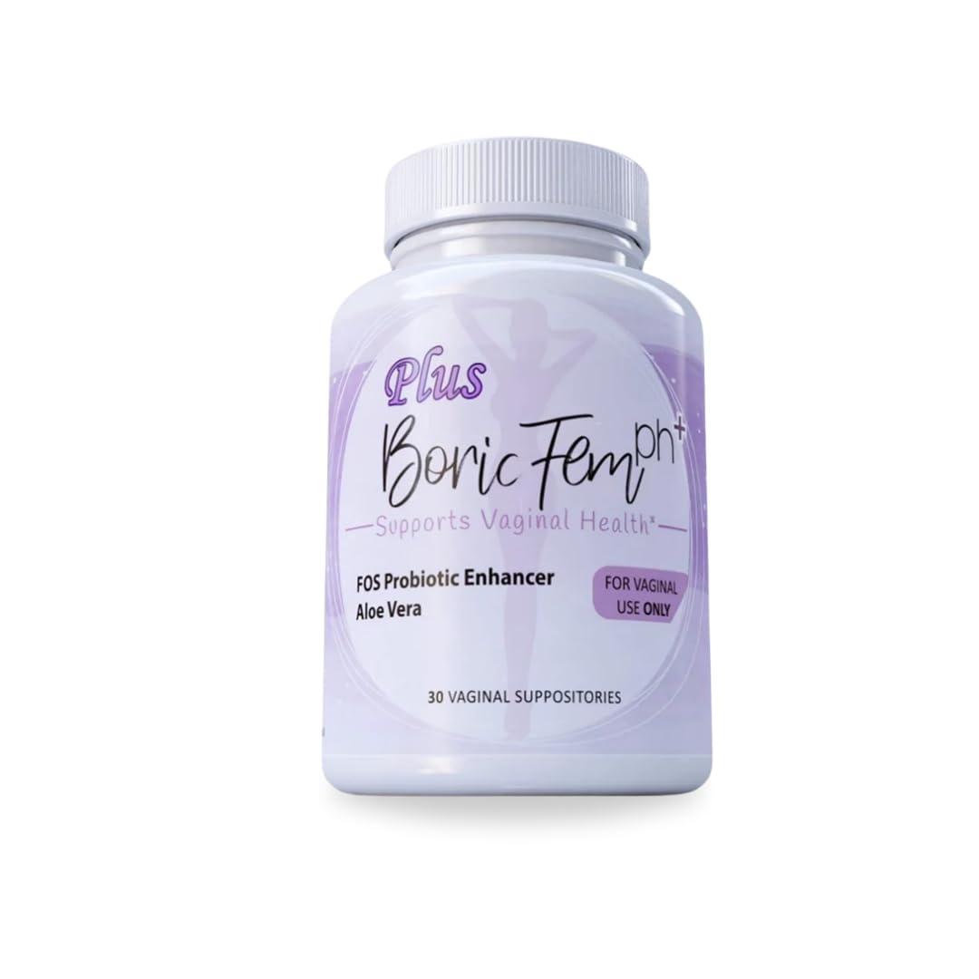N'More Boric Acid Vaginal Suppositories Plus Aloe Vera & FOS Probiotic