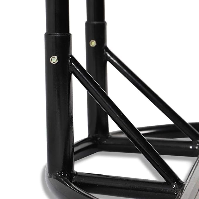 Image of Garden Iron Outdoor /Indoor Swing /Jhoola /hammocks Brown Stand, Standard, Black (Stand Only) (Brwon Double)