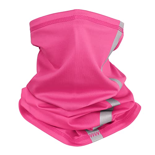 Muka Visibilité Réfléchissant Sécurité Cou Guêtre Bandeau Bandana Visage Écharpe Vent Poussière Soleil Protection UV Cagoule 48 cm L x 25 cm W