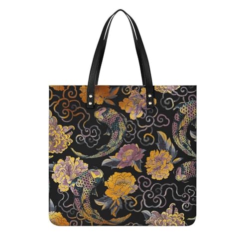 Sac à main voyage Poisson Rouge le grand tote bag 39x39cm pour transporter toutes vos affaires