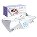 Hexus Cervical Neck Pillow for Neck Pain Relief, Memory Foam Pillows Contour Bed Pillow for Sleeping, Odorless Ergonomic Orthopedic Neck Support Pillows for Side Back Stomach Sleeper, Grey