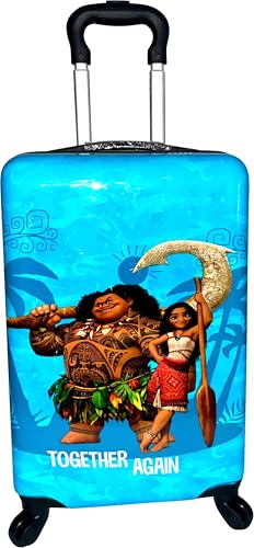 Fast Forward Mala de mão leve licenciada para crianças, rígida, 50,8 cm, com rodinhas, Multicolorido., Carry-On 20 Inch, Moana