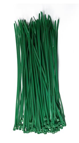 100pcs Serre Câble 200x2.5mm, Serflex Vert, Serre Cable Souple et Robuste Resistant à La Traction...
