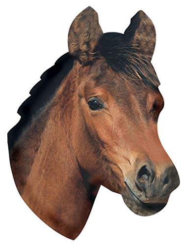 Imán decorativo cabeza de caballo 3.5" x 2.5" miniatura 1