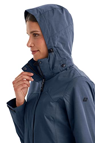 killtec Funktionsjacke Damen Inkele - Damenjacke mit abzippbarer Kapuze - leichte Übergangsjacke - Frauen Outdoorjacke ist wasserdicht und atmungsaktiv, dunkelnavy, 38