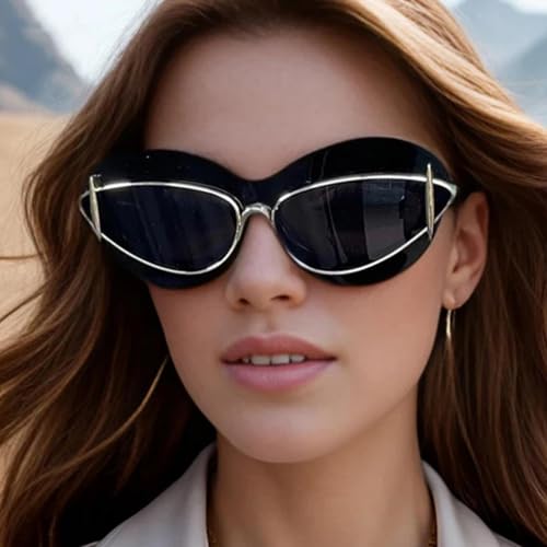 Lunettes de soleil œil de chat rétro pour vos journées en terrasse et plage - 2