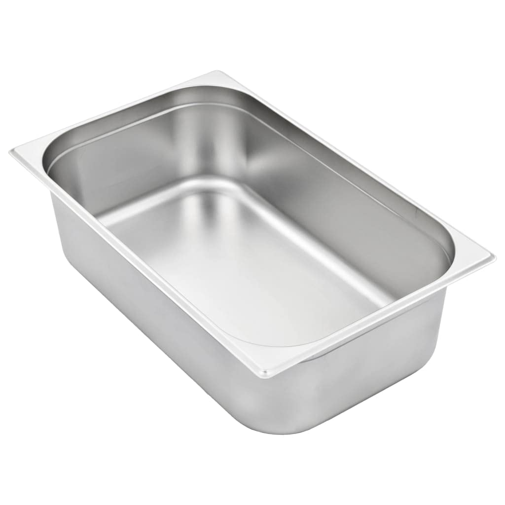 Recipientes Gastronorm GN 1/1 de acero inoxidable 530 x 325 x 150 mm 21 L de capacidad 2 unidades para calentar platos Bain-Marie Chafing-Dishes Buffet, Catering Cocina