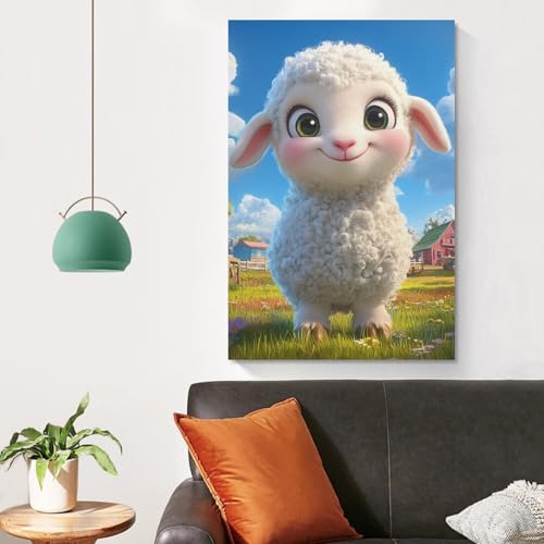 Pintura poster cordero impresiones lienzo para renovar paredes 4
