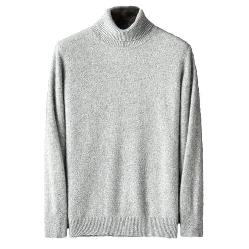 Men High Neck Sweater High Lapels Knitted Warm Pullover Long Sleeve Winter Jumper
