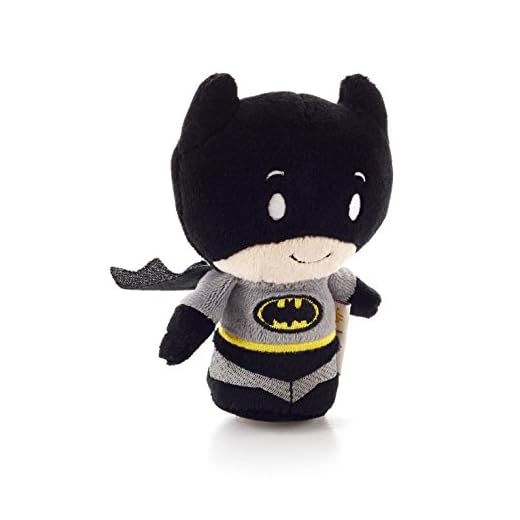 Hallmark – Tarjeta de Itty bittys Batman Peluche, Color Gris