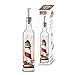 Ellora Farms | Atlas Chef Pourer | Oil & Vinegar large glass dispenser | Lighthouse Painted | Suitable for Olive Oil, Vinegar, Balsamic Salad dressing, Wine | Large 17 Oz. Glass Bottle in Box