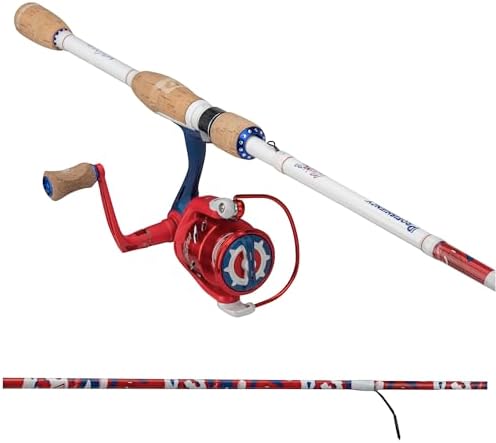 ProFISHiency Krazy Americana Spinning Combo Fishing with 7