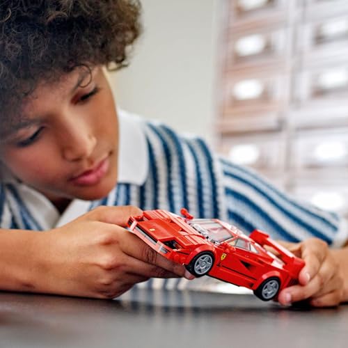 Speed Champions Supercar Ferrari F40, Modellino di Auto Sportiva da Costruire, Macchina Giocattolo da Collezione con Minifigure del Pilota, Giochi per Bambini e Bambine da 9 Anni in su 76934 - Lego - Immagine 7