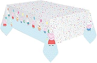 Amscan 9906334 - Officially Licensed Peppa Pig Party Plastic Table Cover - 1.8m