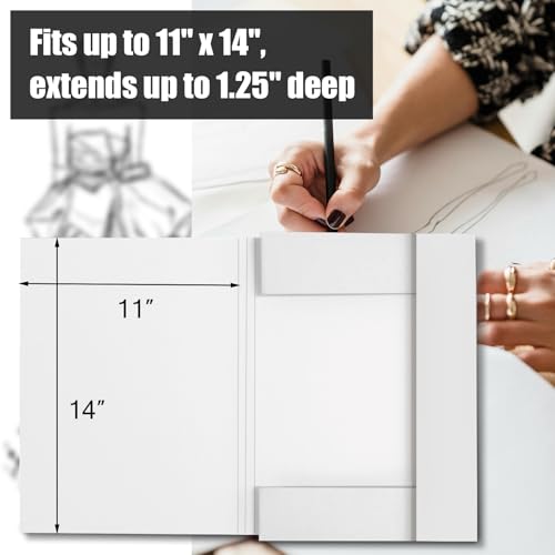 Image of Lineco Archival Storage Art Folio, for Preserving 11x14 Inch Artwork Photographs Prints Letters or Documents, Acid-Free Folder with 1.25 in Deep, Pack of 1
