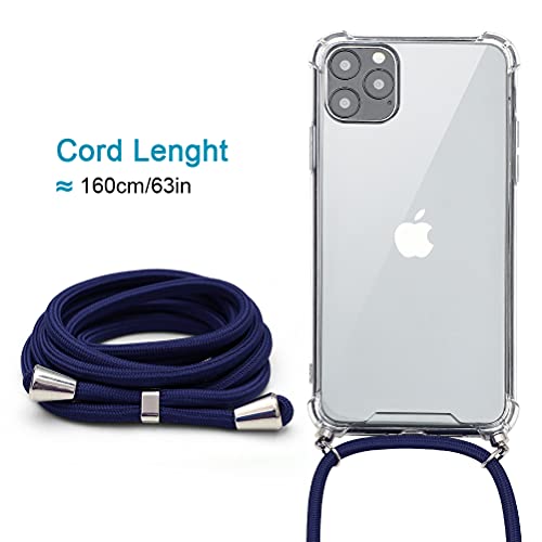 Eouine Capa transversal para iPhone 12 Pro Max [6,7 polegadas] silicone macio transparente com airba