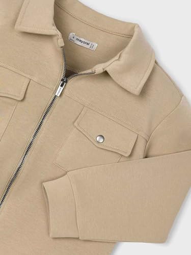 Mayoral Interlock Pullover for Boys Almond3