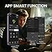 FlowGo EV Charger Level 2 Hardwire 50A Smart Electric Car Home Charger Motion-Activated Display 240V with NEMA 14-50 Plug J1772 Connector 25FT Cable APP and WiFi Vehicle Charging Stations ETL Listed