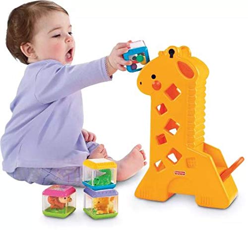 Fisher Price Girafa Divertida Com Blocos B4253 Mattel